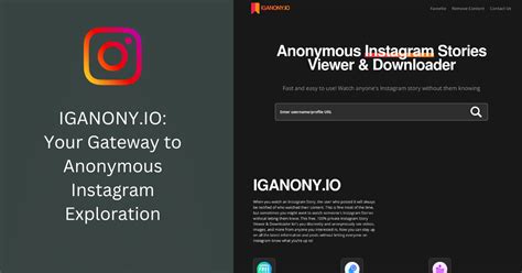 IGANONY.IO – Instagram Anonymous Story Viewer